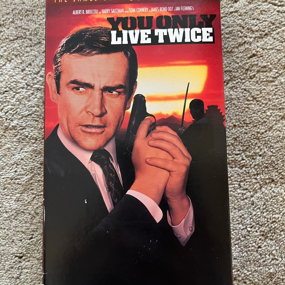 James Bond 'You Only Live Twice' VHS tape, Sean Connery